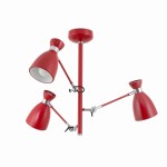 RETRO Czerwona lampa sufitowa  20008 faro
