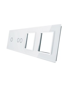 Poczwórny panel szklany LIVOLO 7012GG | Biały