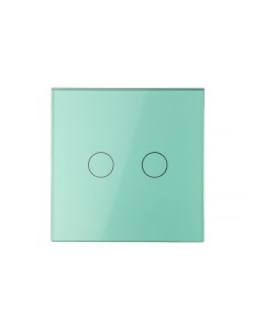 Podwójny panel szklany LIVOLO 702-68 | zielony