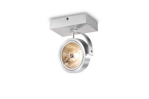 Oprawa sufitowa natynkowa Piano 1 - srebrna