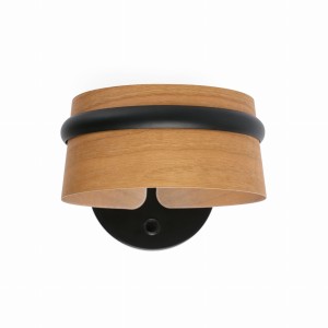 Kinkiet z drewnianym abażurem Loop 29565 Faro