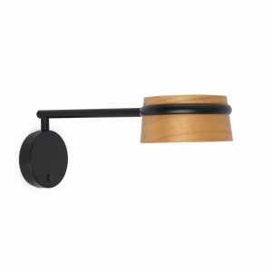 Kinkiet z drewnianym abażurem Loop 29566 FARO
