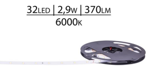 TAŚMA PREMIUM 24V SMD2835 32 LED 6000K 370lm