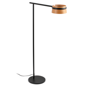 Lampa podłogowa z drewnianym abażurem Loop 29569 FARO 
