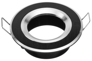 Oprawa szmaragd czarna srebrne obwódki drapana