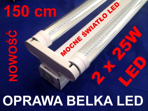 OPRAWA BELKA LED 150CM 2x25W