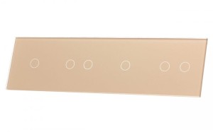 701212-63 Złoty panel szklany 1+2+1+2 LIVOLO 