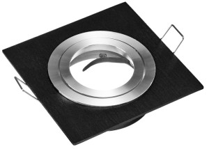 Oprawa halogenowa Jota K/1 kwadrat drapana czarna aluminiowa