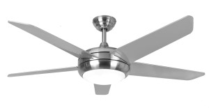 Wentylator sufitowy LED NEPTUNE 137cm - Stal Nierdzewna-Srebrny Mat