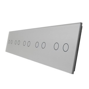 7022222-64 Dziesięciokrotny szary panel szklany LIVOLO