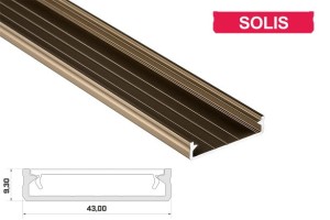 Profil LUMINES typ SOLIS inox anodowany