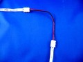 ZŁĄCZKA KĄTOWA PODWÓJNA Z KABELKIEM DO TAŚMY LED 8mm 3528