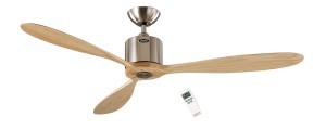 AEROPLAN ECO - wentylator sufitowy, chrom/drewno BN-NT