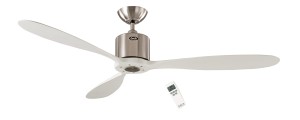 AEROPLAN ECO - wentylator sufitowy, biały/chrom BN-WE