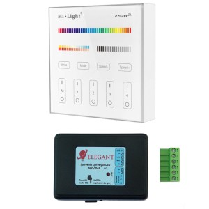 Milight PANEL B4 RGB CCT + S60 ELEGANT STEROWNIK CYFROWY NA KARTĘ SD