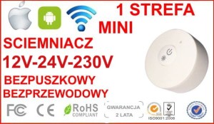 JEDNOSTREFOWY  PILOT ŚCIEMNIACZ  LED RGB  RADIOWY Ściemniacz CL-MINI-DIM 