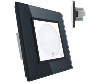 Termostat LIVOLO + Ramka pojedyncza GPF-1 | Czarny