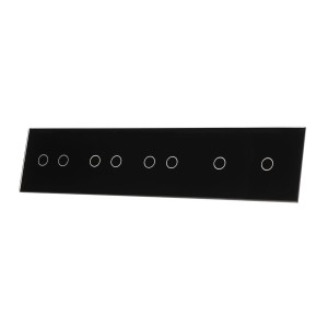 CZARNY PANEL SZKLANY 1+1+2+2+2 7011222-62 livolo