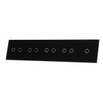 CZARNY PANEL SZKLANY 1+2+2+2+2 7012222-62 livolo
