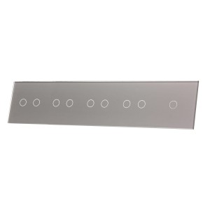 SREBRNY METALIZOWANY PANEL SZKLANY 1+2+2+2+2 7012222-64 livolo