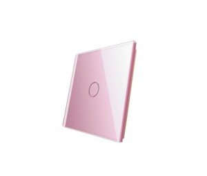 Pojedynczy panel szklany LIVOLO 701-67 | Różowy
