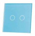 Podwójny panel szklany LIVOLO 702-69 | niebieski