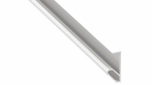 Profil aluminiowy Q18 LUMINES profil kątowy 45°   biały lakier– oświetlenie szaf, blatów 