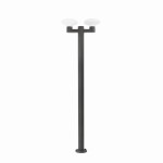 BLUB'S Ciemnoszara lampa słupek ogrodowy 2XE27 Nr ref.74435F2-03
