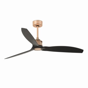 JUST FAN Miedziano-czarny wentylator sufitowy SMART Faro 33418WP