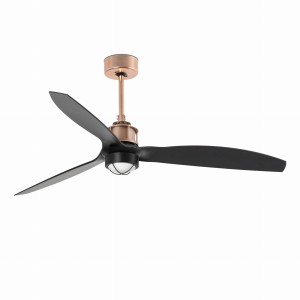 JUST FAN LED Miedziano-czarny wentylator sufitowy SMART Faro 33418WP-10