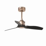 JUST FAN Miedziano-czarny wentylator sufitowy 81cm Faro 33427