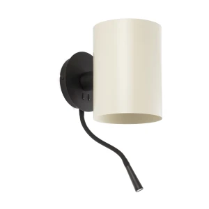 GUADALUPE Czarno-beżowa lampa ścienna 20032-80 Faro