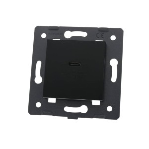 WUSB-CHARGER45W-62 - WKŁAD ŁADOWARKI 45W USB CZARNY Livolo
