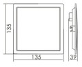OPRAWA LED SPOT KWADRAT 4W 13.5 CM
