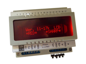 Sterownik schodowy LED 11-17k LCD RED Sharp