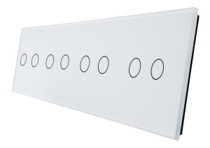 702222-61 Biały panel szklany 2+2+2+2 LIVOLO