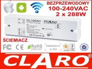 STEROWNIK  ŚCIEMNIACZ LED CL-100AC  2x288W 100-240VAC 