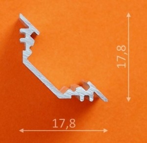 Profil led TRIO narożnikowy 45°