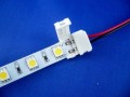 ZŁĄCZKA KĄTOWA PODWÓJNA Z KABELKIEM DO TAŚMY LED 10mm 5050