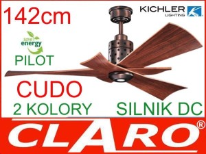Wentylator sufitowy FREY BRĄZ z pilotem, silnik DC