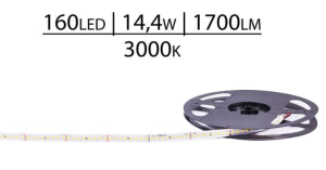 TAŚMA PREMIUM 24V SMD2835 160 LED 3000K 1700lm