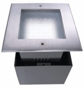 Lampa do montażu w podłożu SQUARE II 6W, 3000K -ciepła biel