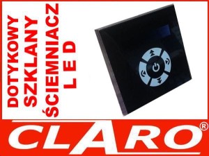 NAŚCIENNY DOTYKOWY SZKLANY ŚCIEMNIACZ LED CLN 3
