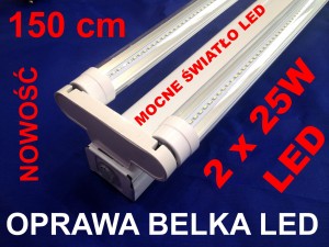OPRAWA BELKA LED 150CM 2x25W  