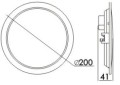 OPRAWA LED SPOT 7.5W 20 CM