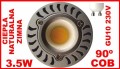 ŻARÓWKA LED COB 3.5W GU10 90º CIEPŁA ZIMNA NATURALNA