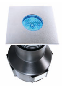 Lampa do montażu w podłożu Easy SQUARE II, RGB