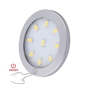 Oprawa LED ORBIT XL w wersji MASTER z wyłącznikiem dotykowym 3W, okrągła