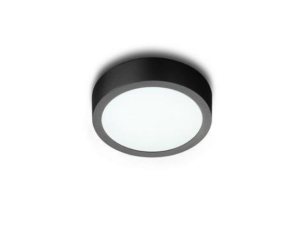 Plafon Modesto round LED 18W black fi225 1800lm 3000K aluminium