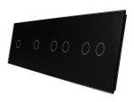 701122-62 Czarny panel szklany 1+1+2+2 LIVOLO